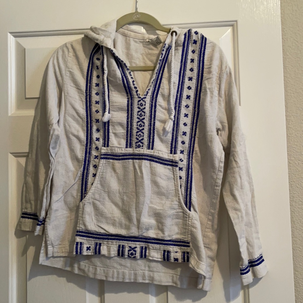 Embroidered Boho Pullover